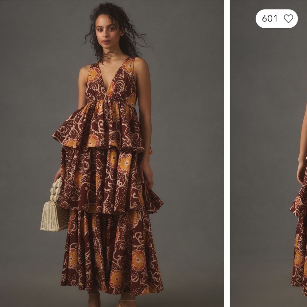 Halter tiered dress